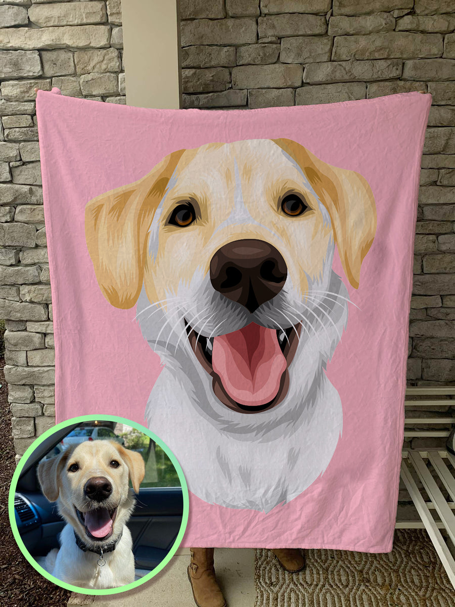 Personalized Name Labrador Retriever Dog Fleece Blanket, Custom Dog Name Blanket, outlets Housewarming Gift For Dog Lover, Birthday Gift For Her Him