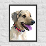 Custom Portrait Framed Poster - Pet Pix Print