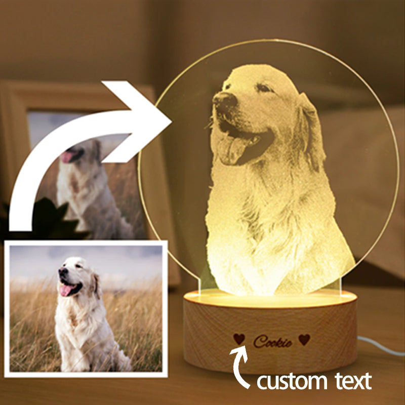 Personalized Acrylic Pet Photo Lamp