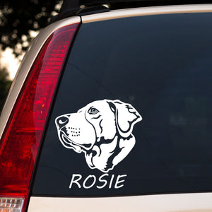 Customize Pet Sticker Decal With Your Dog Name | Custom Drawn  Pet Decals For Your Car, Truck, SUV, Window, Laptop, Water Bottles, Phones  And Wall