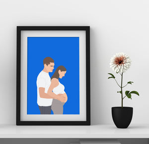 Faceless Portrait custom illustration personalised photo photo image