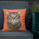 Custom Pet Throw Pillow with Cover - Pet Pix Print
