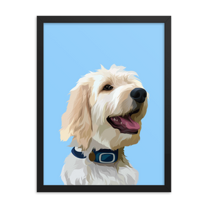 Modern Custom Pet Portrait - The Best Gift Ever - Pet Pix Print